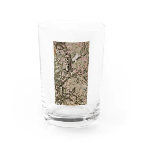 伊藤若冲 《桃花小禽図》 Water Glass