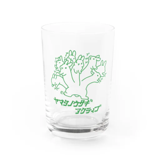 ヤマタノウサギアクティブ(線画) Water Glass