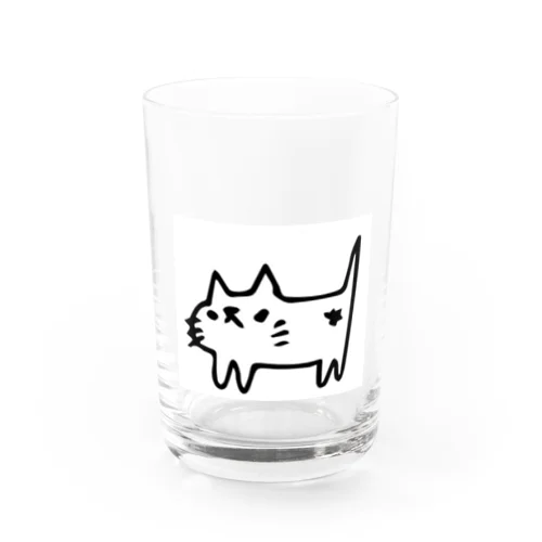 こむにのネコ Water Glass