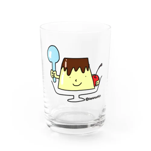 プリンくん(チェリー) Water Glass