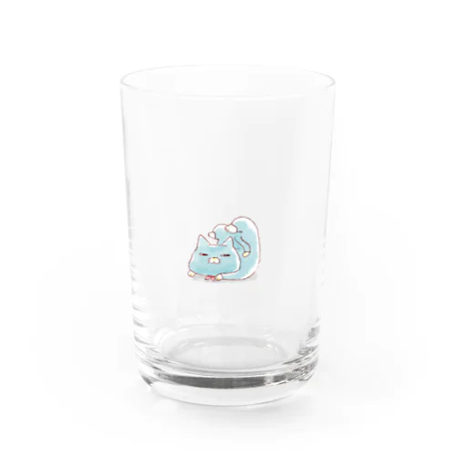 ネコさかだちできない Water Glass