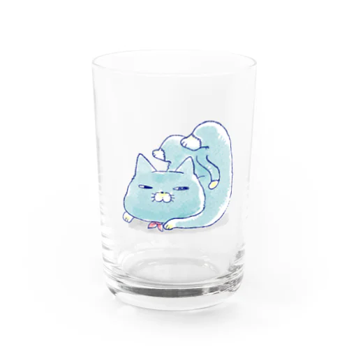 ネコさかだちできない・大きい Water Glass