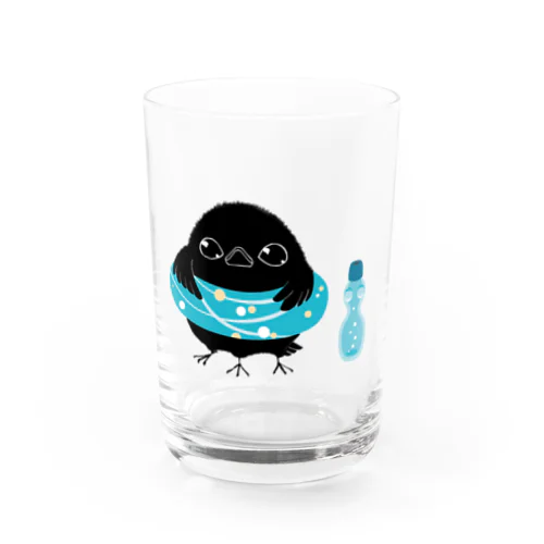 浮き輪ヤタちゃん（サイダー） Water Glass