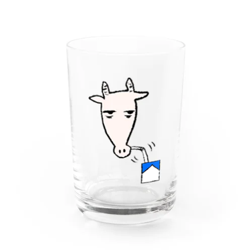 飲み物を嗜なむ『うしなうものが何もないうし』 Water Glass