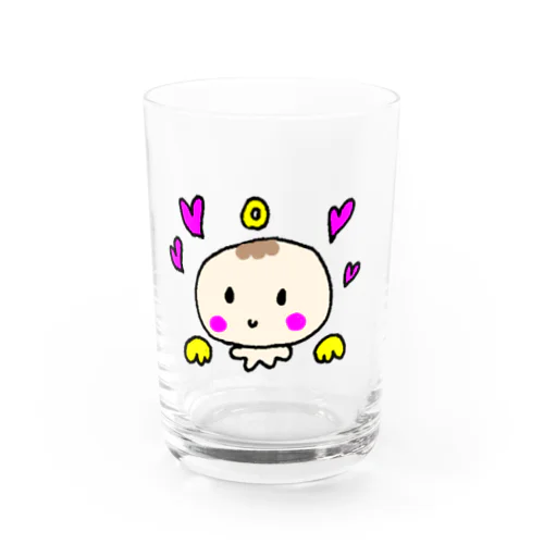 ゆるかわベビーの天使ちゃん Water Glass