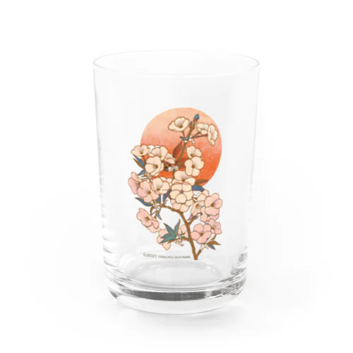 sakura Water Glass