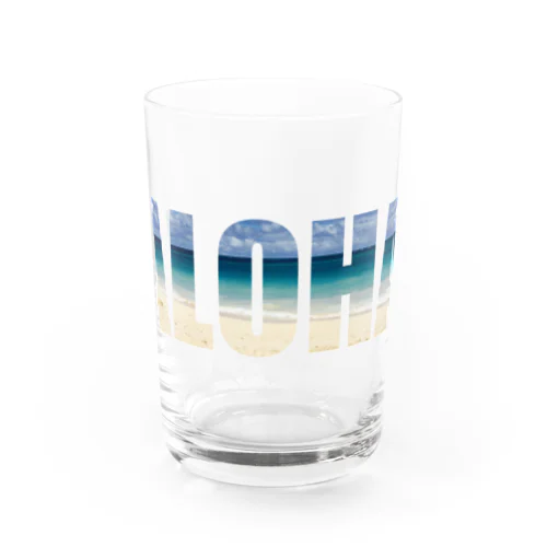 ALOHA × ビーチ＠ハワイ Water Glass