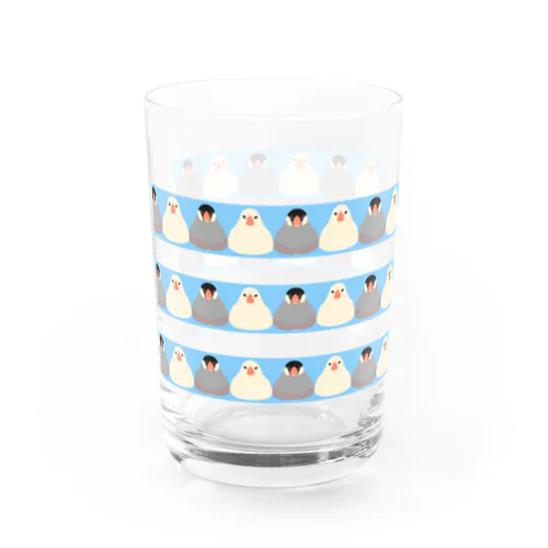 文鳥/ライトスカイブルー Water Glass