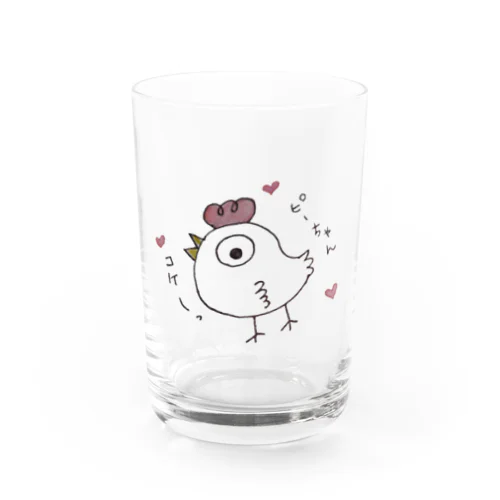 にわとりのピーちゃん Water Glass