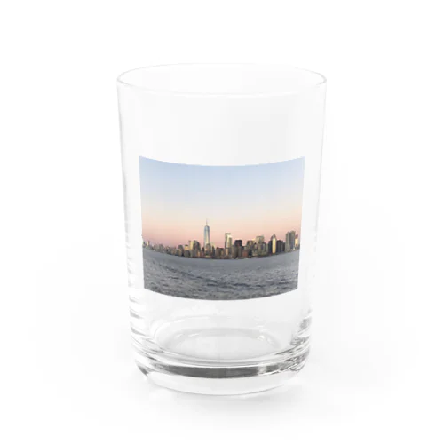 New York Skyline  Water Glass
