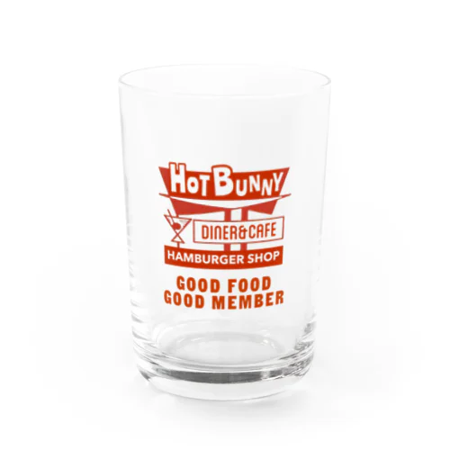 HOT BUNNY signboard Water Glass