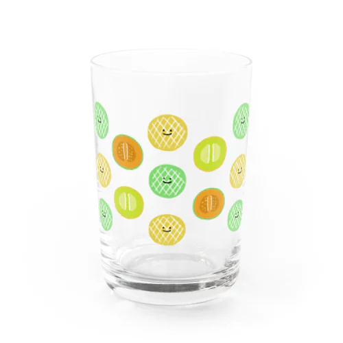  2色のメロンくん Water Glass