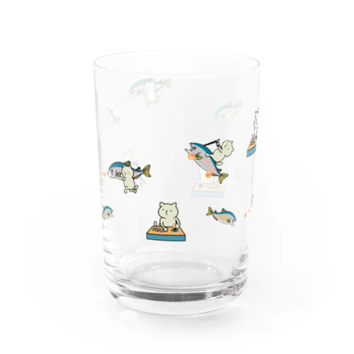 シャケいくらねこちゃん Water Glass