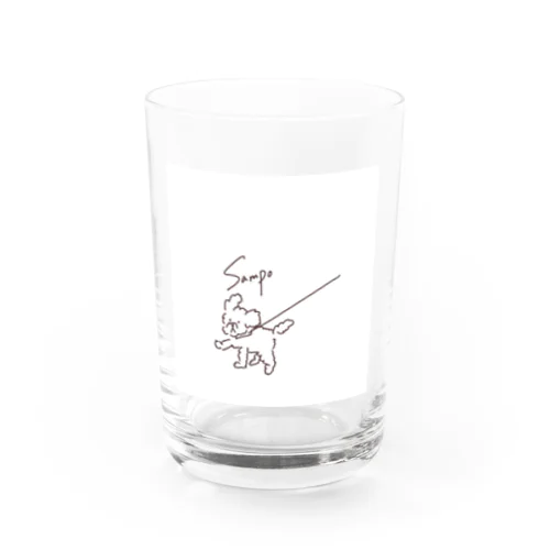 さんぽしてるいぬ Water Glass