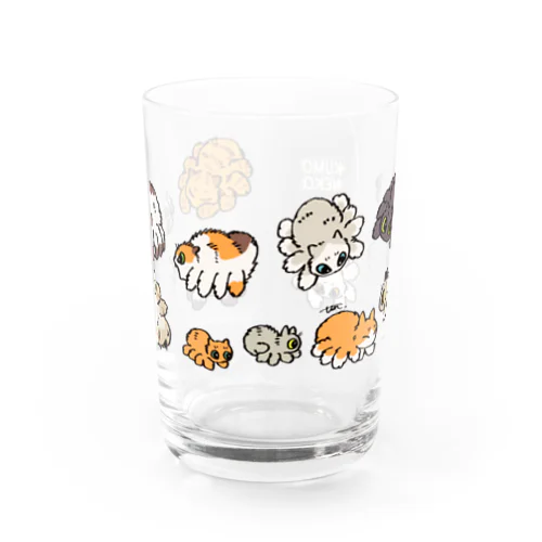 クモネコいっぱい Water Glass