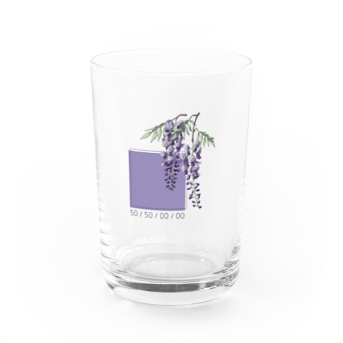 藤紫のCMYK Water Glass