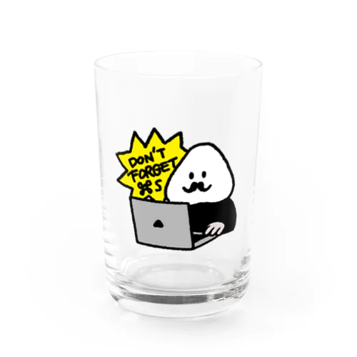 保存を忘れないまじんちゃん Water Glass