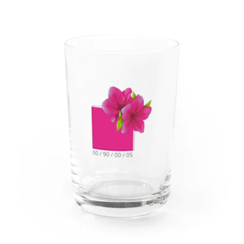 躑躅色のCMYK Water Glass