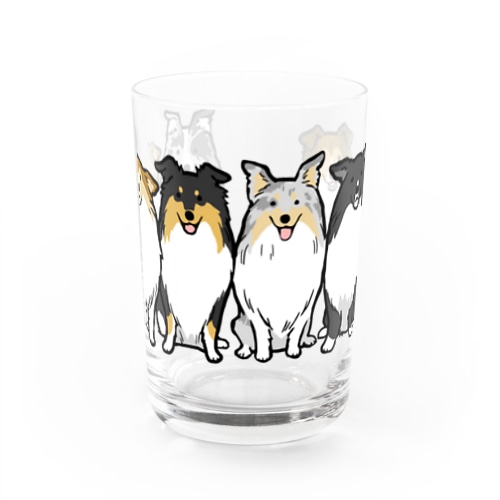 シェルティいっぱい Water Glass