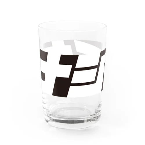 カナシイロゴ　モノクロ Water Glass