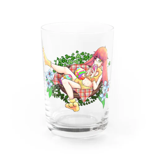 うさ単眼のシャボンくん Water Glass