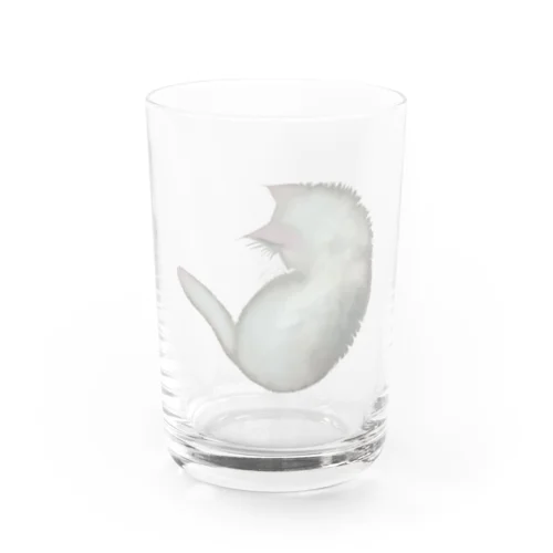 白猫の恋ちゃん Water Glass