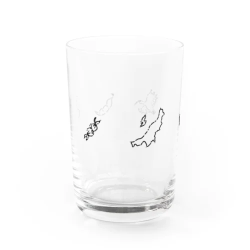 新潟のことたまには思い出してね Water Glass