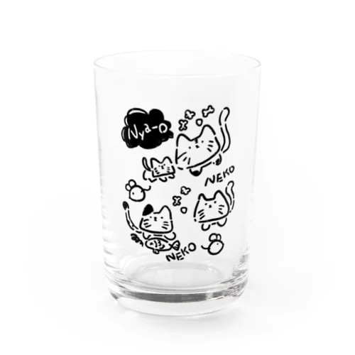 ねこちゃん Water Glass