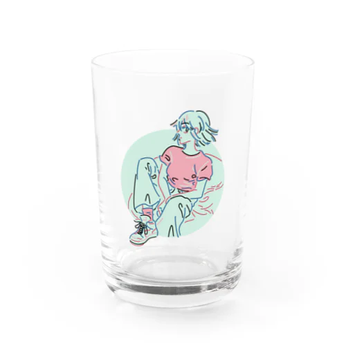 夏スニーカー(水色) Water Glass