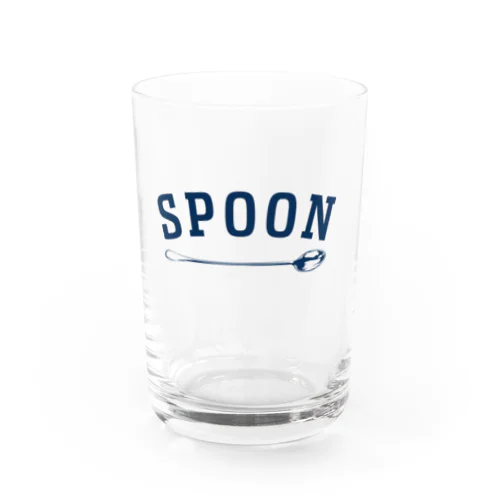 SPOON (NAVY) Water Glass