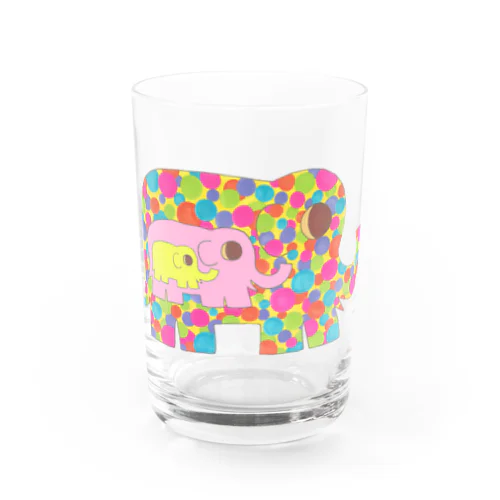 カラフルぞうさん Water Glass