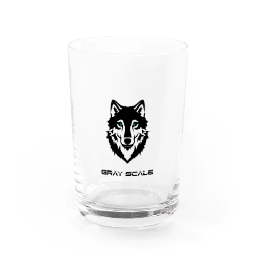 GRAY SCALE ロゴ Water Glass