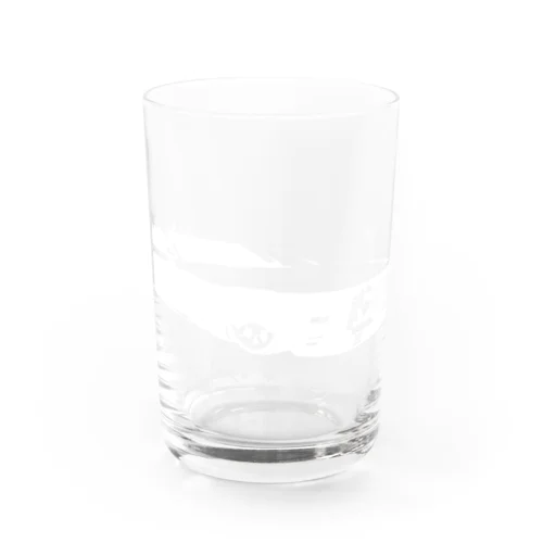 GRAY SCALE Journey V8(Black and white) Water Glass