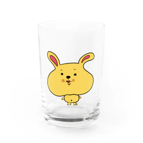 くせが強いウサギ Water Glass