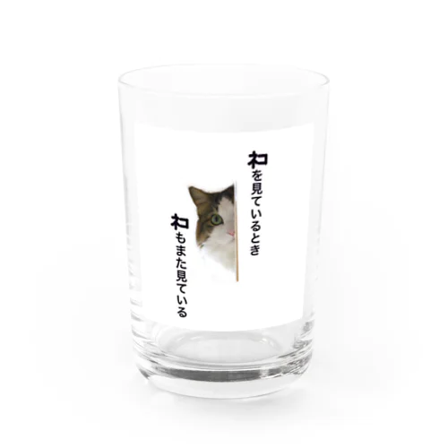 ネコが見ている時… Water Glass