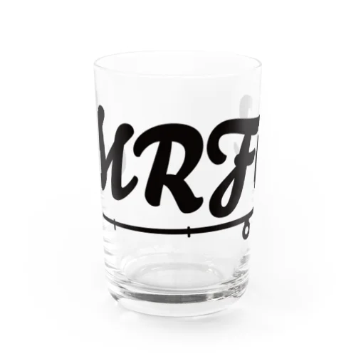 MRFC ROD LOGO BK Water Glass