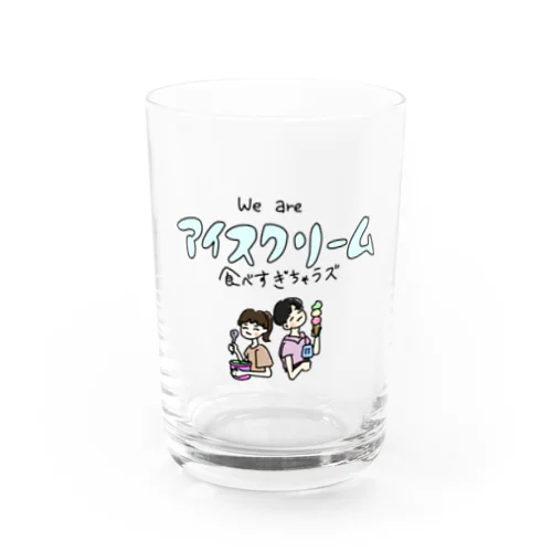 お腹ひやひやピーポー Water Glass