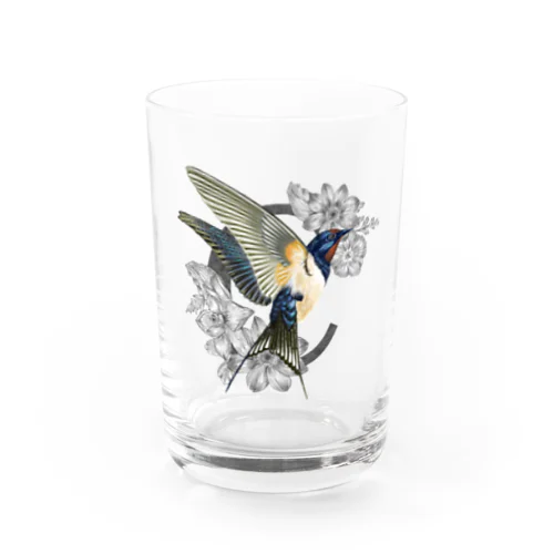 小鳥と花　ツバメ　Cタイプ グラス