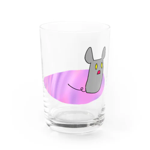 そわそわーぷネズミ Water Glass