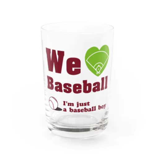 We love Baseball(レッド) 물유리