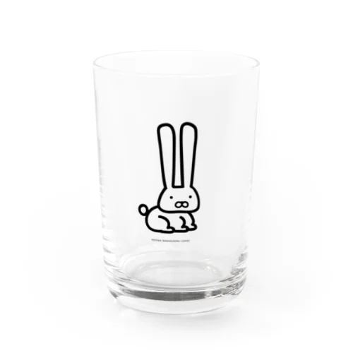 耳が長すぎるウサギ Water Glass