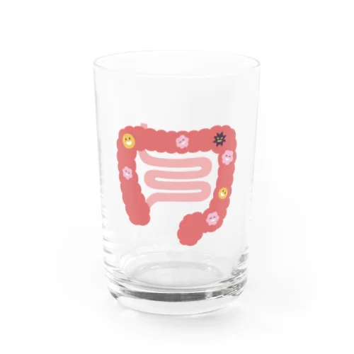 人体のなぞ。ぴかぴかピンクの大腸。 Water Glass