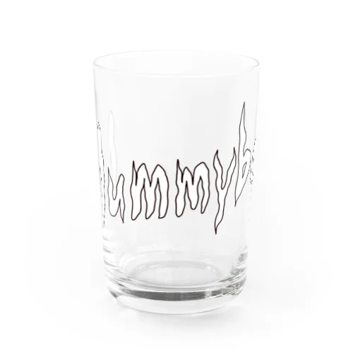 Mummyboy sign Water Glass