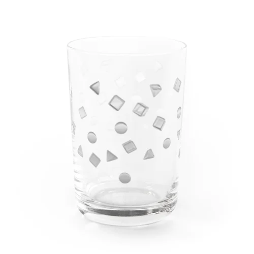 丸・三角・四角の氷のようなものたち　シルバー Water Glass