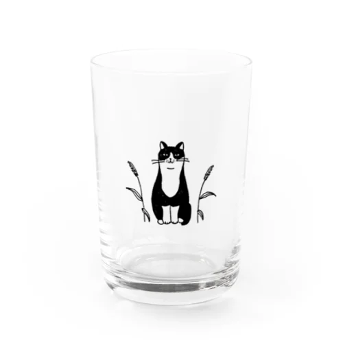 ハチワレ猫 Water Glass