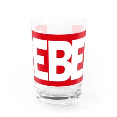 REBEL RED Water Glass