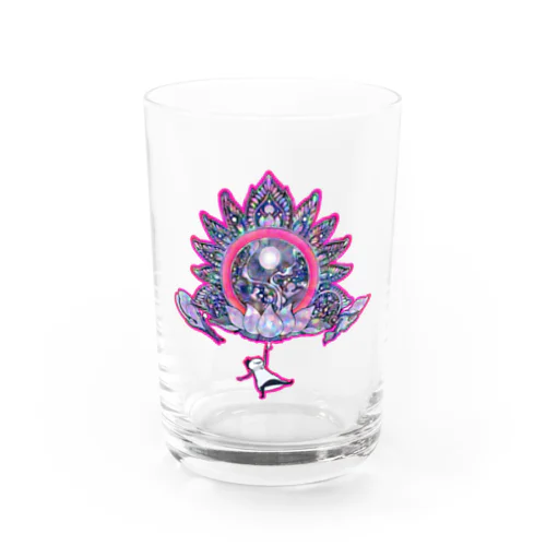 踊って花咲くマンダラ Water Glass