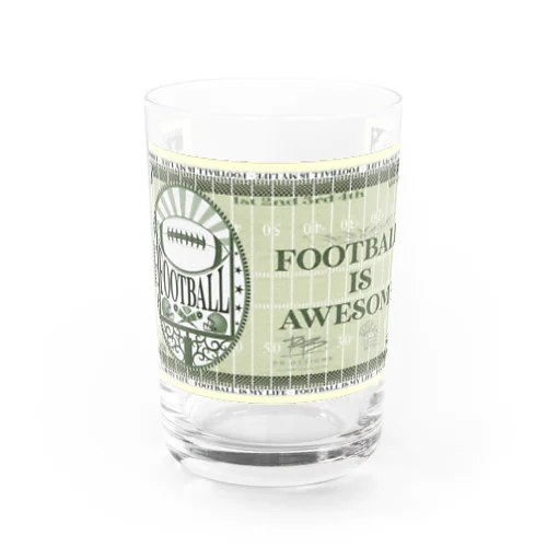 football is awesome Water Glass