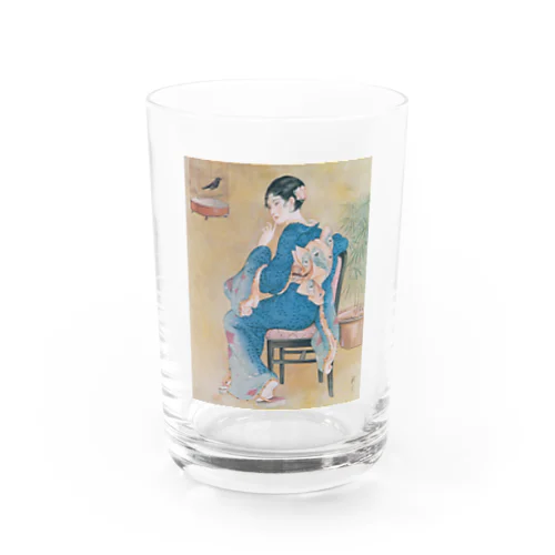 高畠華宵《口まね》 Water Glass