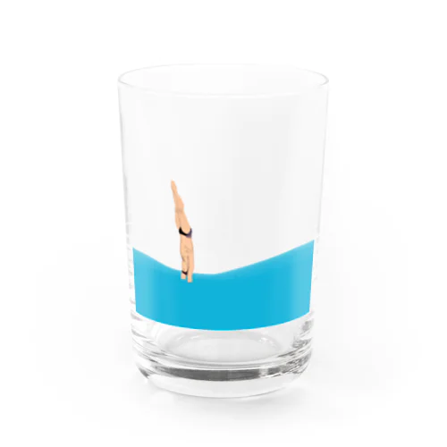 夏でも冬でも飛び込み選手 Water Glass